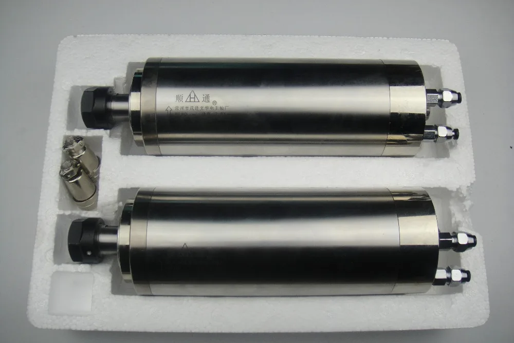 

2 piece ER20 diameter 80mm AC220V 2.2KW 24000rpm water cooling spindle