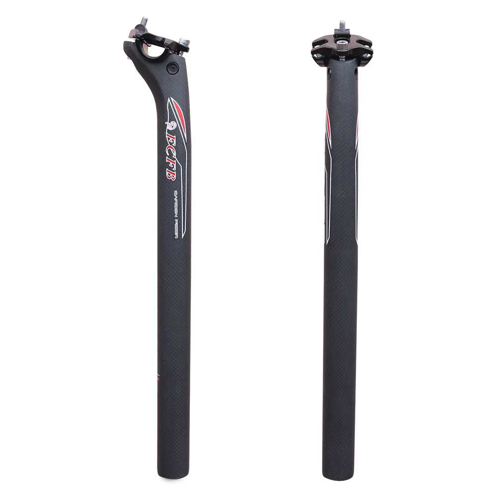FCFB полный углерода подседельный bicycl Подседельный штырь MTB/дорожный велосипед Подседельный 3 К углерода Матовая 27.2/30.8/31.6*400 мм