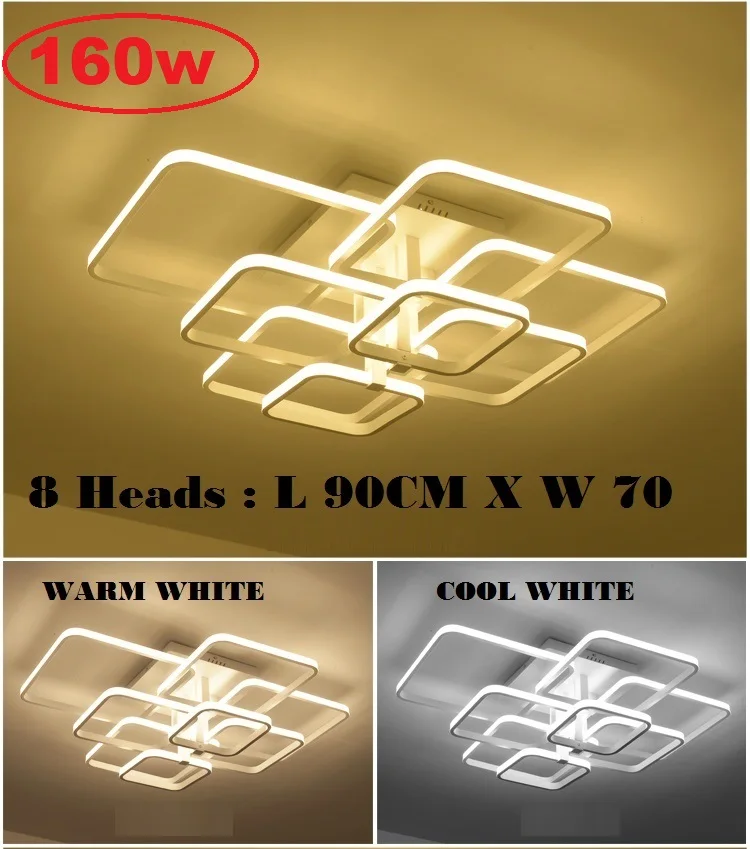 Moderna do Candelabro de Teto do Diodo Emissor de Luz do Quarto da Sala de Estar Luminárias de Teto com Acrílico de Controle Iluminação Casa Conduziu Remoto 110-220v 9 High Quality Luzes e Iluminação