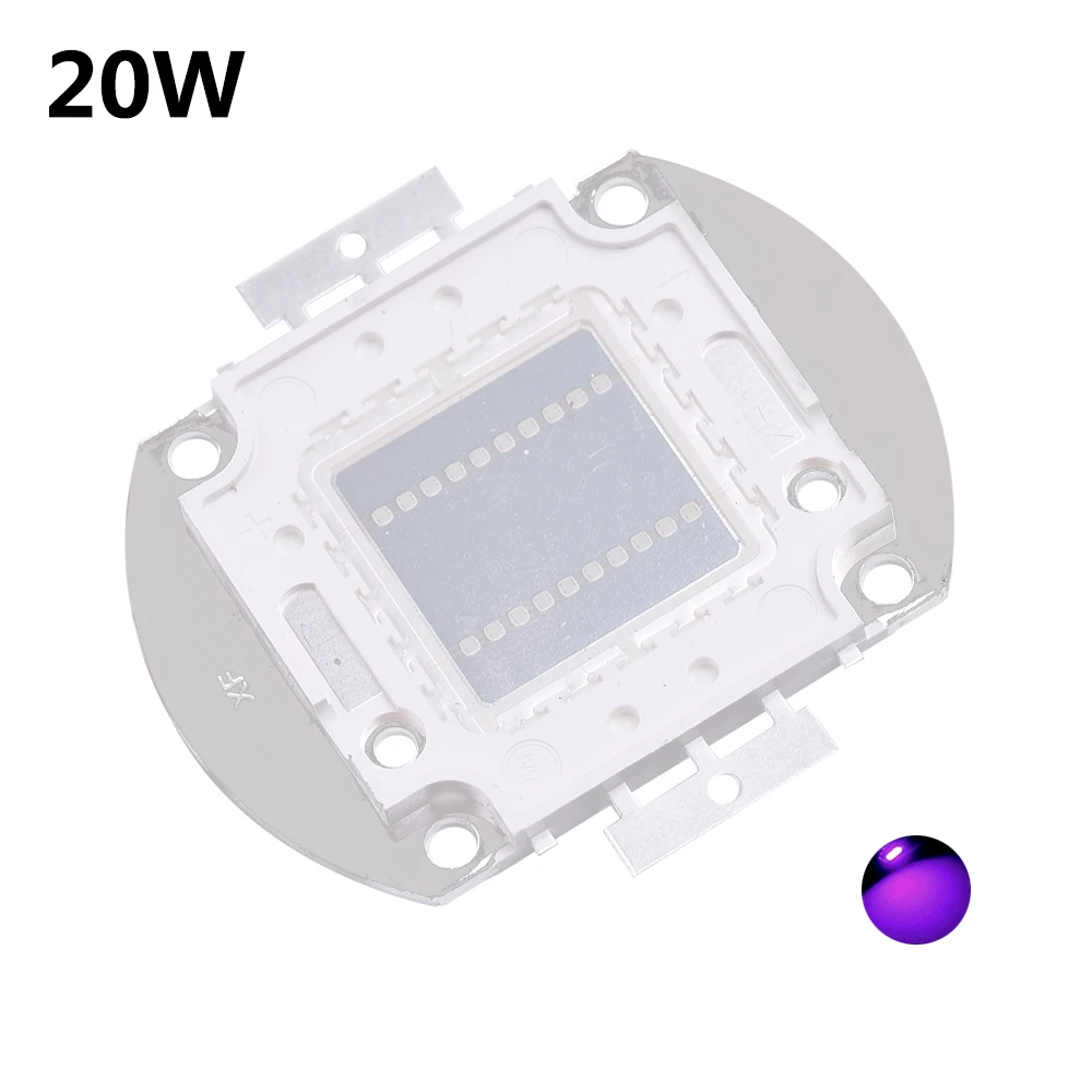 ANJOET 10 Вт 20 Вт 30 Вт 50 Вт лампы высокой мощности УФ фиолетовый светодиодный Интегральные чипы 395Nm высокой мощности COB ультрафиолетовые огни