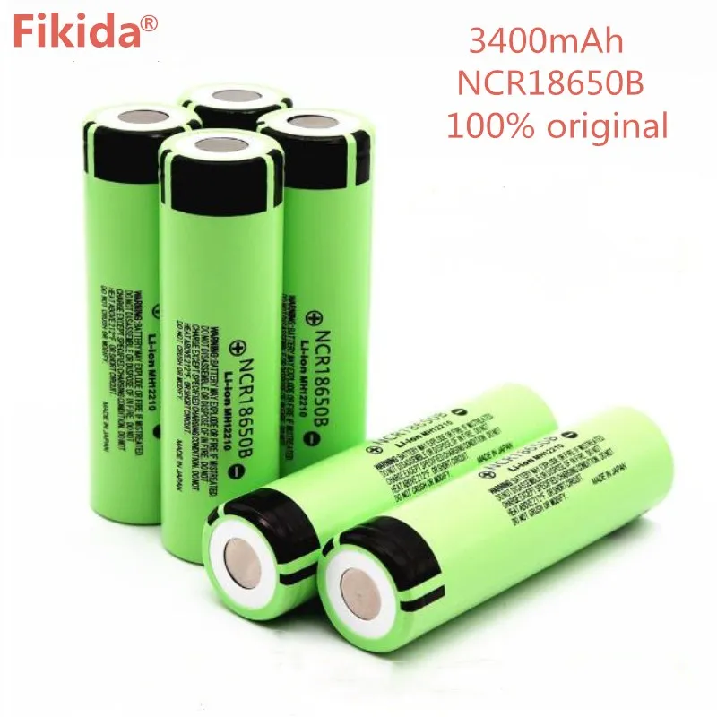 

10PCS New original NCR18650B 34B 3.7V 18650 3400mAh rechargeable battery lithium battery flashlight battery