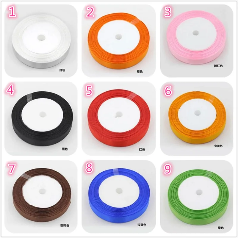  25mm 25 Yard Pretty Silk Satin Ribbon 22M Wedding Party Decoration Invitation Card Gift Wrapping Sc - 32801273232