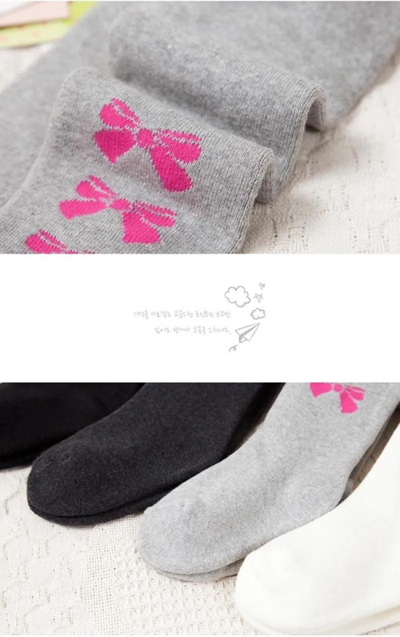Girls Baby Tights Winter Girls Pantyhose Baby Warm Cotton Butterfly Pantyhose 7