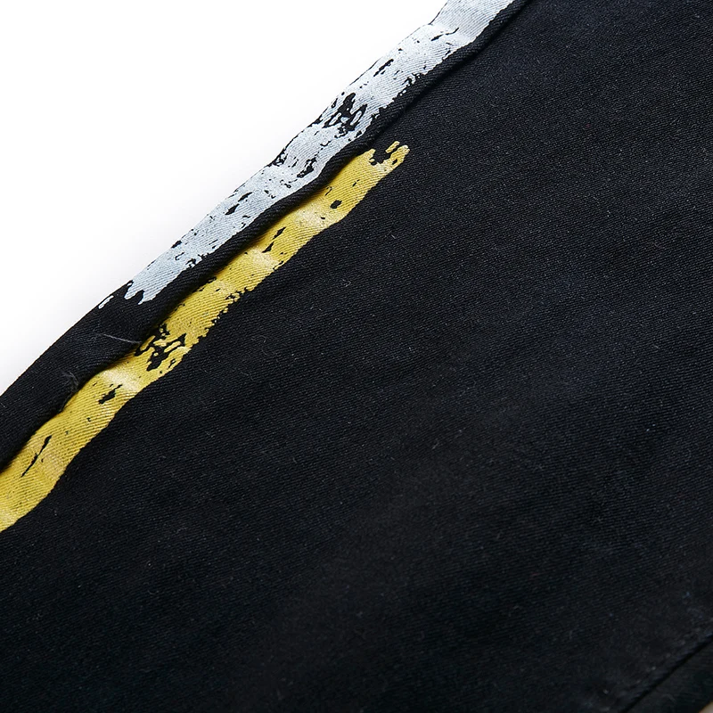Модные белые рваные джинсы дизайнерские обтягивающие мужские брендовые