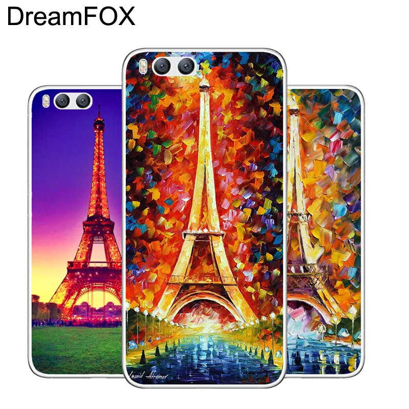 DREAMFOX L388 с Эйфелевой башней Мягкий ТПУ силиконовый чехол для Xiaomi Mi Note 2 3 4 5 6 8 SE M5 4C 4S