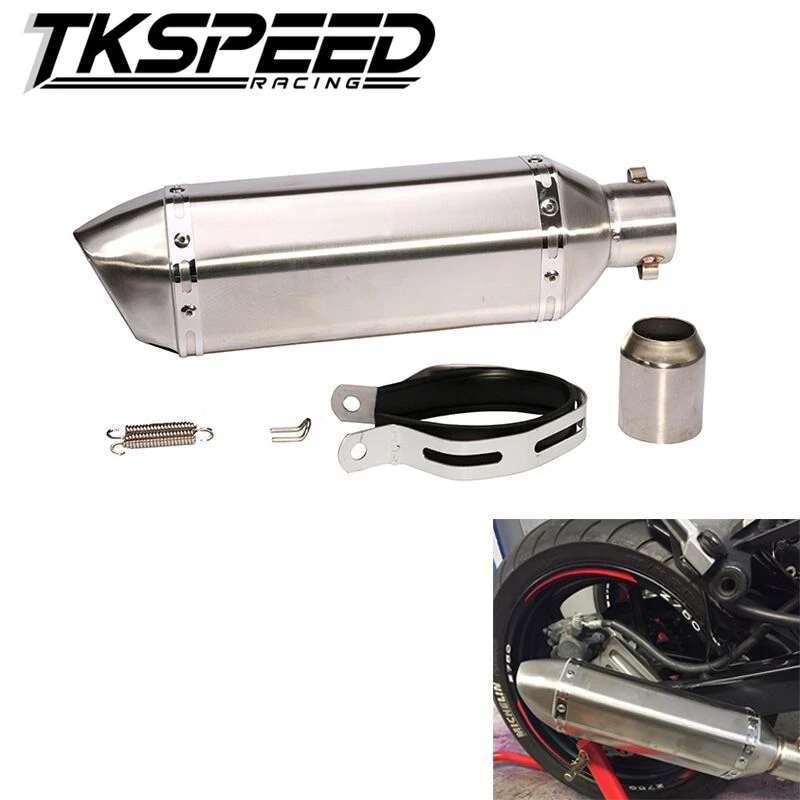 

51mm Exhaust Muffler For CB400 CBR600 CBR1000 YZF R1 E6 GSXR600 GSXR750 Motorcycle Racing without sticker