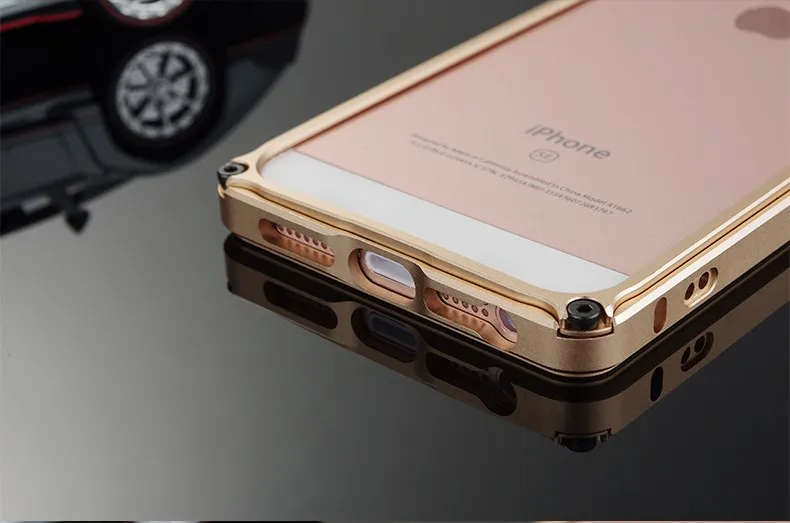 Бренд BOBYT высококачественный Роскошный Алюминиевый металлический бампер для Apple iphone SE 5S 5 Чехол алюминиевая рамка с металлической кнопкой