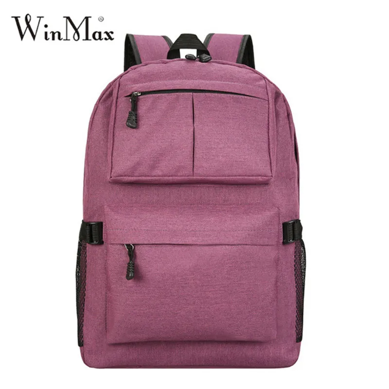 

Winmax Factory USB Charge Large Capacity 15.6inch Laptop Backpack Men Women Backpacks Travel Teenage Leisure Couple Backpack Bag