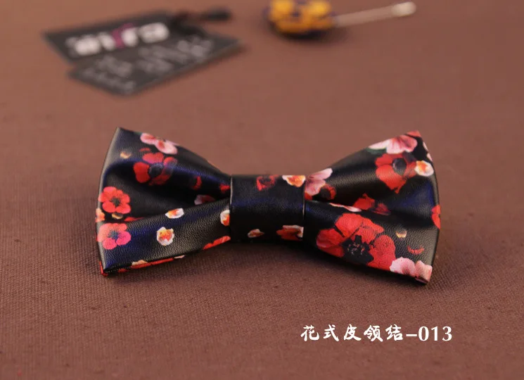 Высокое качество кожа бабочкой гладкой дизайнерские кожаные для женщин мужчин галстук бабочку Dermic галстуки-бабочка декоративный узор