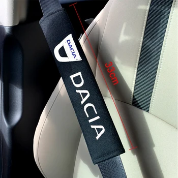 

33cm 2pcs Car seat cover Safety Seat Belt Pad Protection case for Dacia Duster Logan Sandero 2 Mcv Sandero automobiles