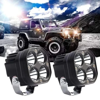 

40W LED Work Light 3 Inch Off Road Lamp for Car Jeep Wrangler Truck SUV ATV UTV UTE 12V 24V LED Driving Lights Spot Beam 2pcs