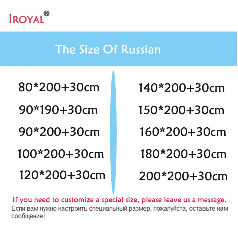 Хлопковый махровый матрас IRoyal 140x200 см защита от клещей чехол для матраса
