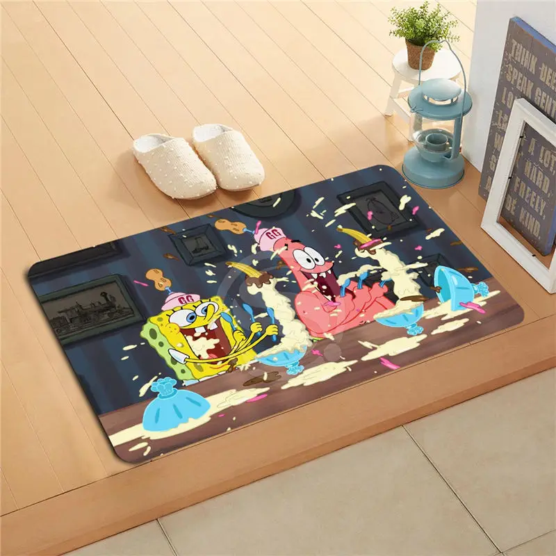 po&p172 Custom spongebob Doormat Home Decor Door mat Floor Mat Bath