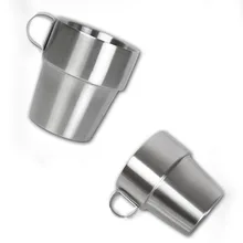 Высокое качество 6 шт./компл. из нержавеющей стали Изолированные Кружки, кофейные кружки двойной слой тепла комплект для изоляции VE