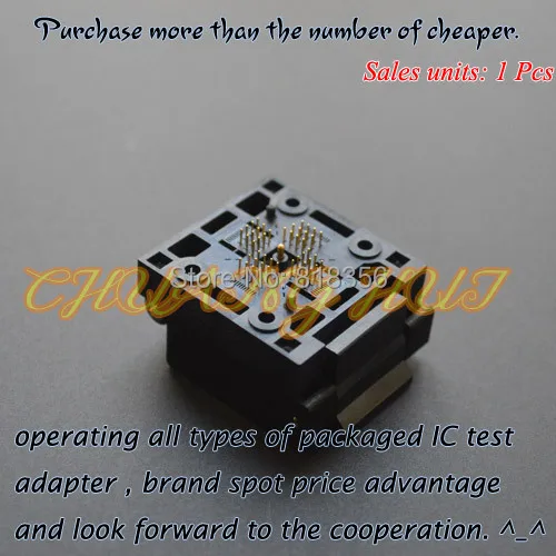 QFN48 TEST SOCKET WSON48 DFN48 MLF48 IC SOCKET 6x6mm Pitch=0.4mm QFN48 TEST SOCKET WSON48 DFN48 MLF48 IC SOCKET 6x6mm Pitch=0.4mm