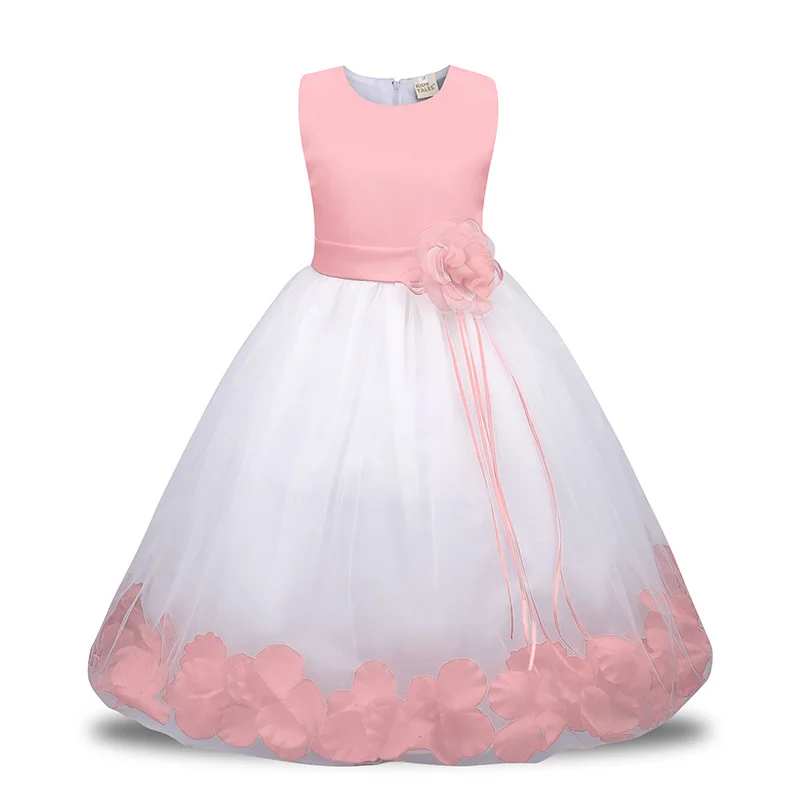 Одежда для девочек пасхальное платье для девочек от 12 до 18 месяцев до 8 лет, вечерние платья для маленьких девочек, розовое, красное, бордовое, белое и синее Свадебное Платье До Колена