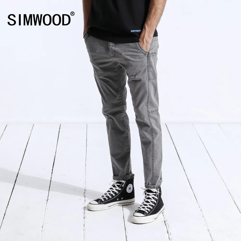 Koop SIMWOOD Nieuwe 2018 Winter Casual Broek Mannen Mode Skinny Joggers Joggingbroek Broek Plus Size Merk Kleding 180442