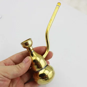 

Multifunctional Water Pipe Smoking Pipe filter Cigarette Holder Mini Hookah Gold 3pcs/lot pw5301