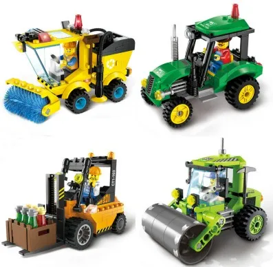 4-Type-Civilized-City-Sweeper-Legoings-Assembled-Model-Building-Blocks-Toys-Kit-DIY-Educational-Children-Birthday