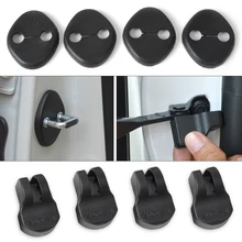 CITALL 4Pcs Car Waterproof Door Lock Protective Cover +4Pcs Door Check Arm Protection Cover For KIA Sportage 2010 2011 2012 2013