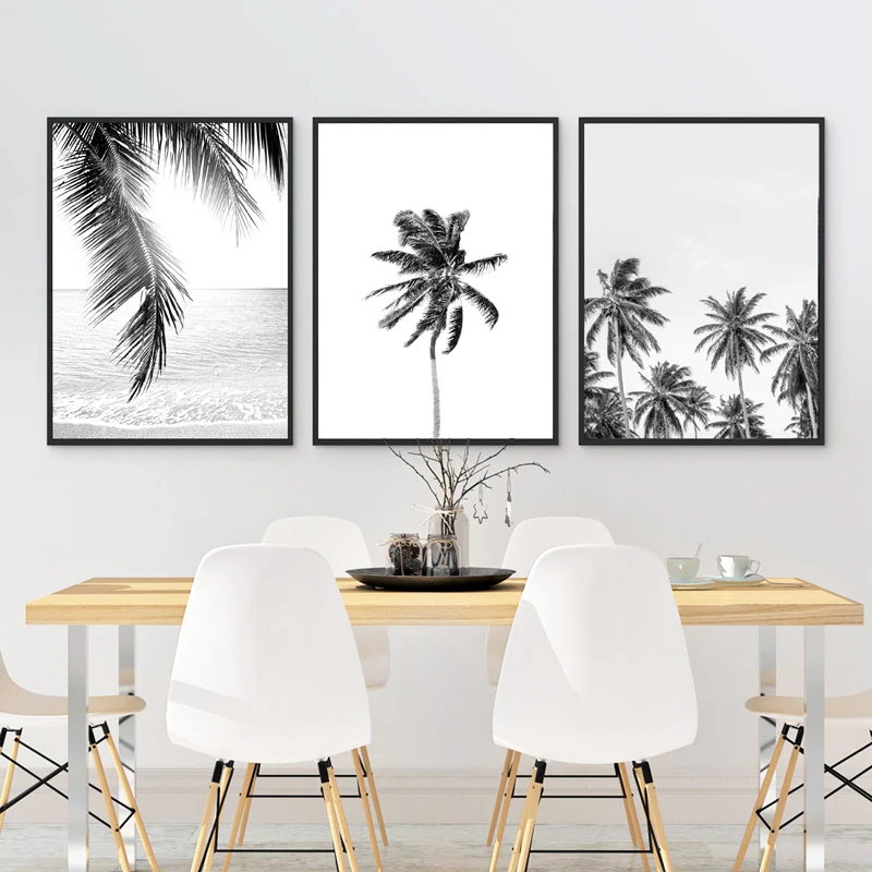Palm Tropical Leaf Wall Art Print Home Decor