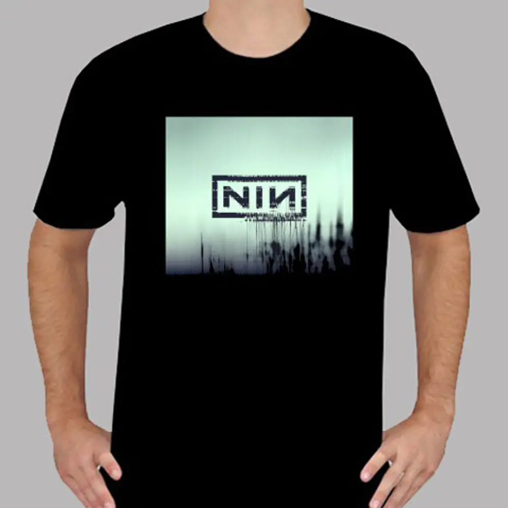 NIN Nine Inch Nails-With Teeth Album * Dave Grohl черная футболка Размер S до 3XL короткий рукав принт |