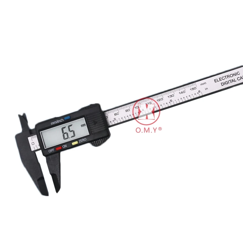 150mm 6/" Digital Electronic Carbon Fiber Vernier Caliper Gauge Micrometer CA