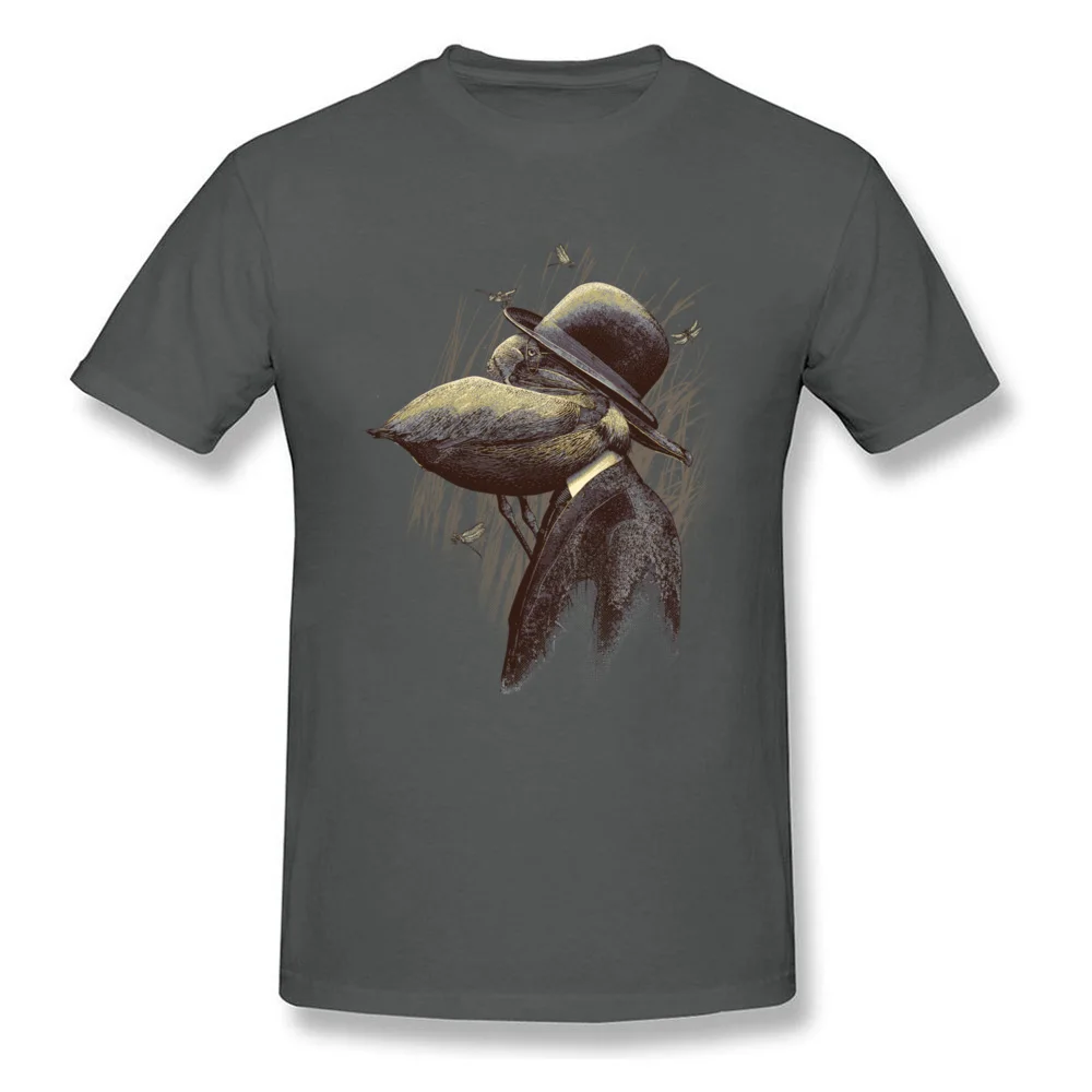 FIND THE PELICAN Father Day Pure Cotton O-Neck Tops T Shirt Short Sleeve Summer Tee-Shirts Prevailing Design T-Shirt FIND THE PELICAN carbon