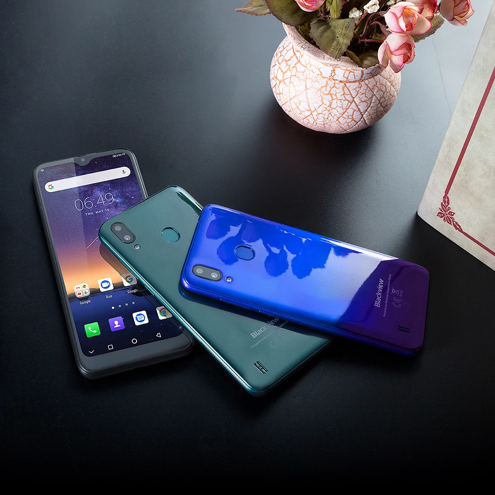 Сотовый телефон Blackview A60 Pro MTK6761 четыре ядра Android 9.0 4080 мАч 3 ГБ+16 ГБ экран Waterdrop