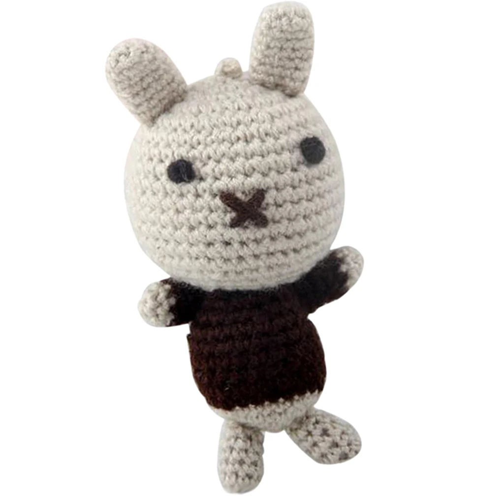 Handmade DIY Rabbit Doll Toy Crochet Kit Amigurumi Kit for Kids Beginners Crafts