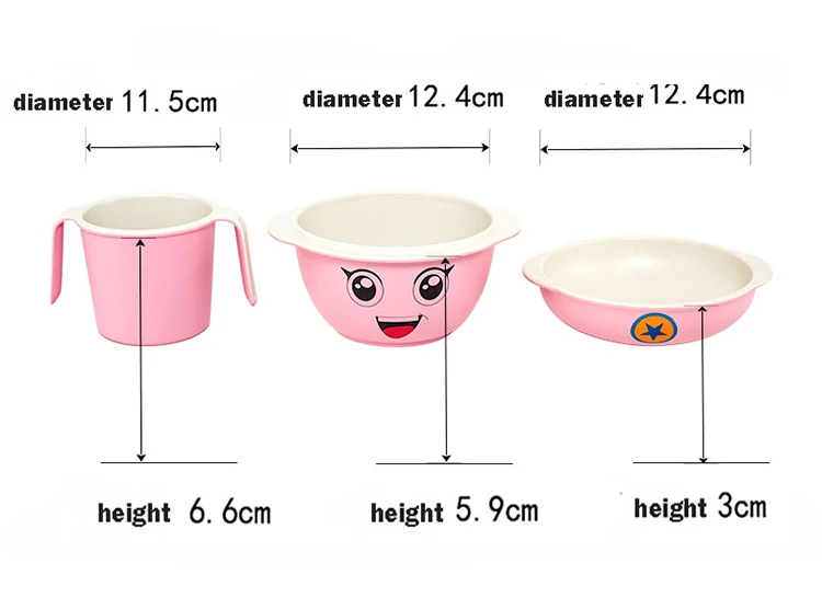 Детские блюда; бамбуковая посуда; детское питание; миска для кормления детей; детская тарелка; детское блюдо; детская тарелка