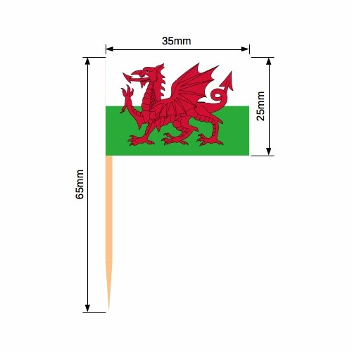 Toothpicks WALES Flag Paper Cupcake Sticks Party Cocktail Catering Welsh Cymru A Toothpicks WALES Flag Paper Cupcake Sticks Party Cocktail Catering Welsh Cymru A