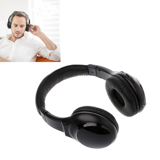 Cheap 5 In 1 Wireless Stereo Headset Headphone Transmitter FM Radio For TV DVD MP3 PC