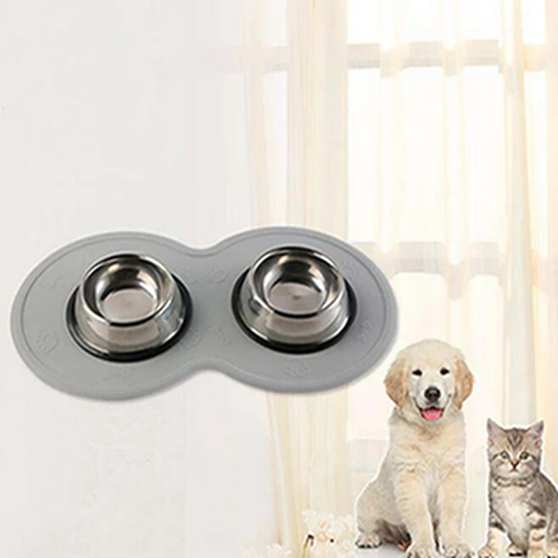 Silicone Pet Mat for Dog Cat Puppy Feeding Dog Bowl Mat Dog Feeders Pet Food Pad Pet Placemat Pet Supplies (5)