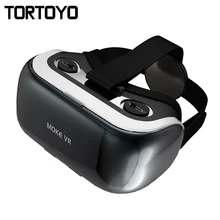 High Quality Smart MOKE VR CASE 3D VR Box Myopia 3D Glasses Virtual Reality Helmet for IOS Android 3.5-6 Inch Smartphone Gaming