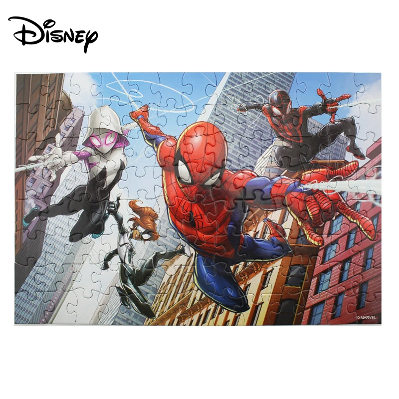 Дисней-игрушки головоломка Marvel Человек-паук Мстители 100 детская простая головоломка