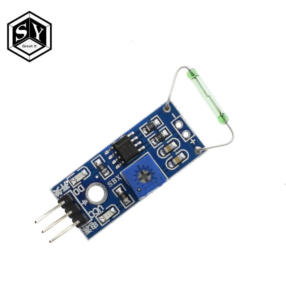 

1PCS Great IT G123-08 LM393 Reed Sensor Module Magnetron Module Reed Switch Magnetic Switch for arduino Diy Kit
