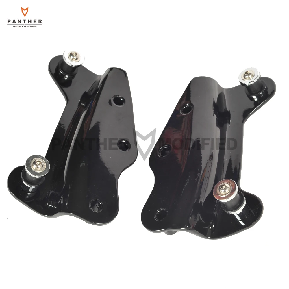 

Chrome Black Motorcycle 4 Point Docking Hardware Kit Case for Harley Road King FLHR Road Glide 2009-2013