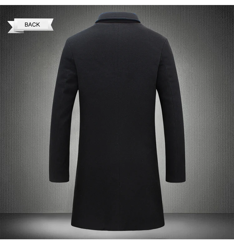 2018 Новый Повседневное длинные разноцветный Abrigo Hombre Invierno Slim Fit манто Classique Homme