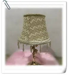 Абажур для настольной лампы золотой цвет с тростниками подвесной светильник крышка кружевной узор ткань текстильная декоративная лампа