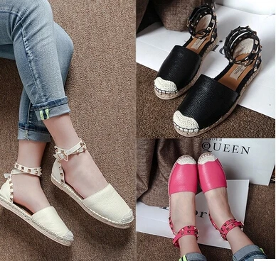 flat espadrilles with ankle strap