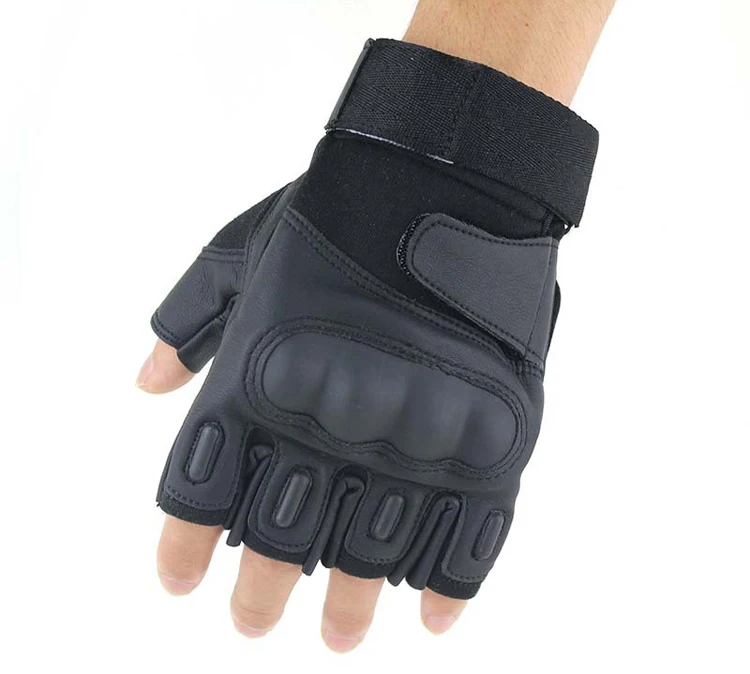 Mountainskin Для мужчин армии тактические перчатки высокое качество половины безопасности палец перчатки армии кожа защита рук перчатки LA649