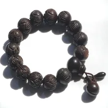 Patanes Ubeauty Moda Pulseras De Madera Tallada Pulsera Budista Tibetana Pulsera mujeres Hombres Pulsera Del Estiramiento