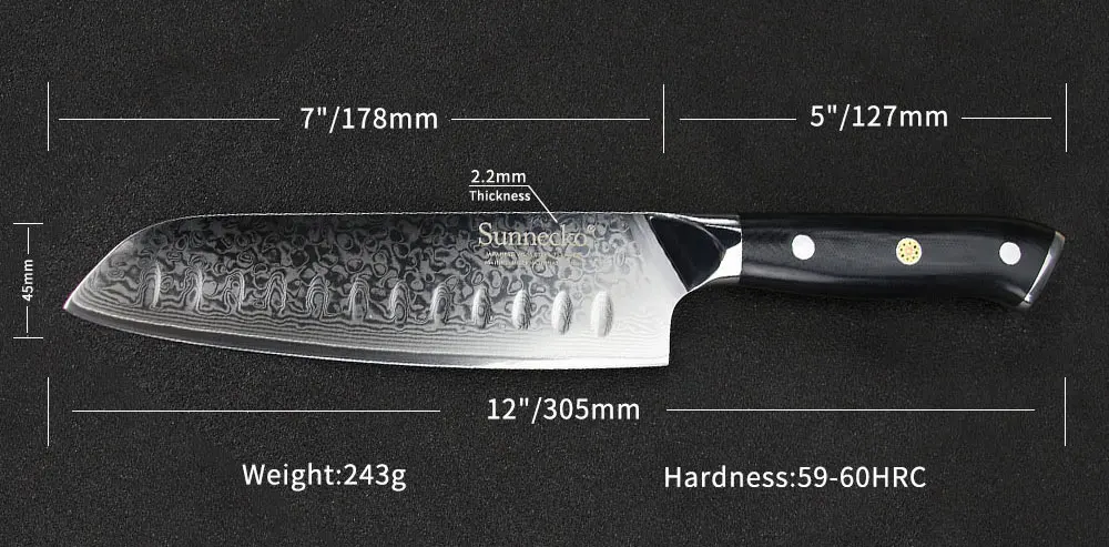 Премиум SUNNECKO " Santoku кухонный нож японский VG10 стальное лезвие бритвы острые ножи G10 Ручка Дамасская поварской нож