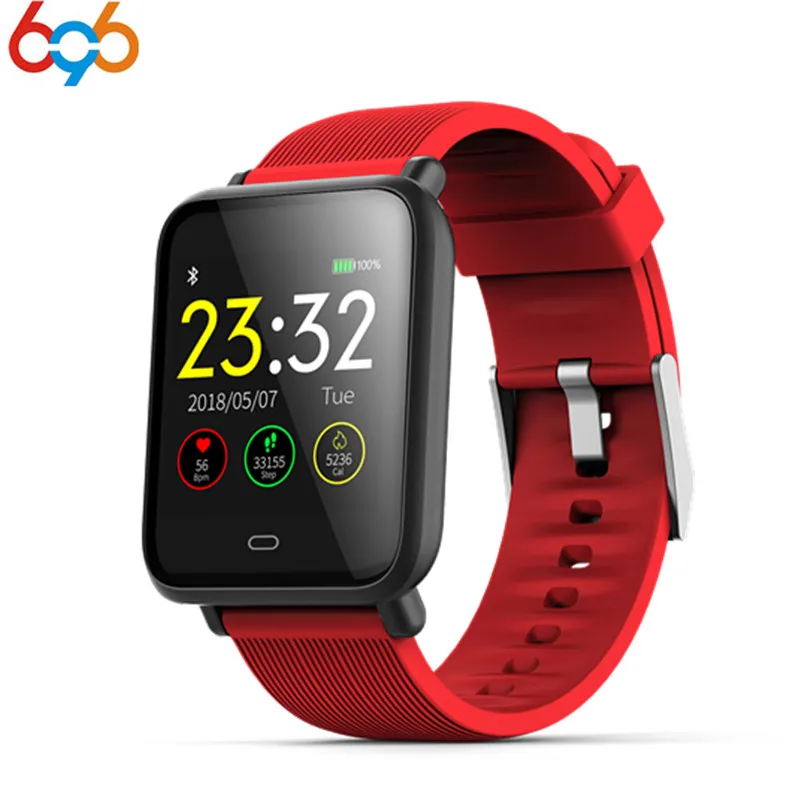 

696 Smart watch Q9 Waterproof IP67 fitness tracker Heart rate/blood pressure Bluetooth 4 smartband Pk xiaomi mi band 2