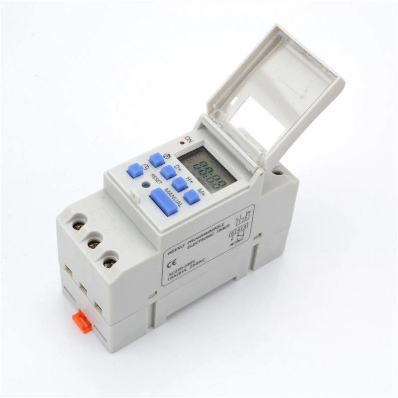 

THC15A Digital Timer Switch Relay Control LCD DIN Programmable DC12V/DC24V/AC110V/AC220V LB88