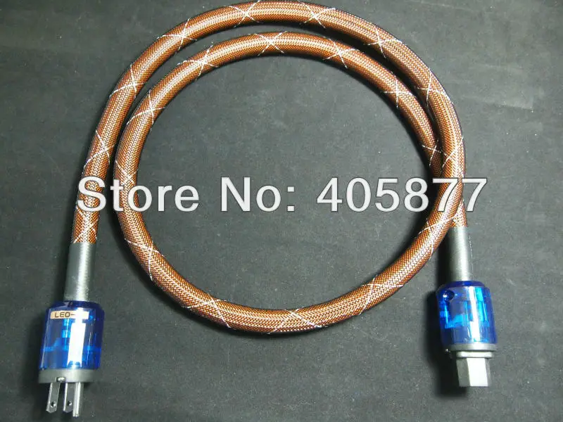 

viborg audioK-800 Copper Power Cable with mesh Sleeves DIY viborg audio plugs 1.5m Tube Amp power cable