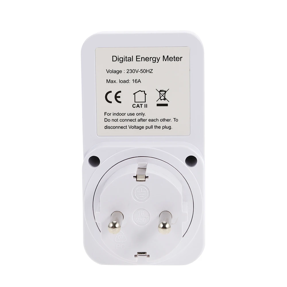 ЖК дисплей Дисплей цифровой Smart Plug энергии Мощность электричество Применение