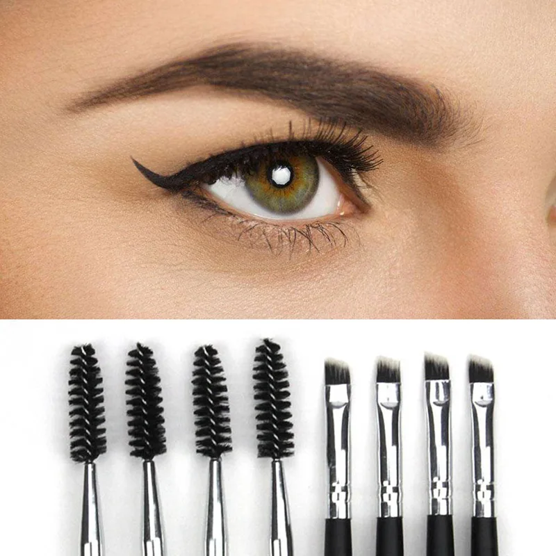 2 in 1 Bevel Eyebrow Brush Makeup Double headed Inclined Eyebrow Brush