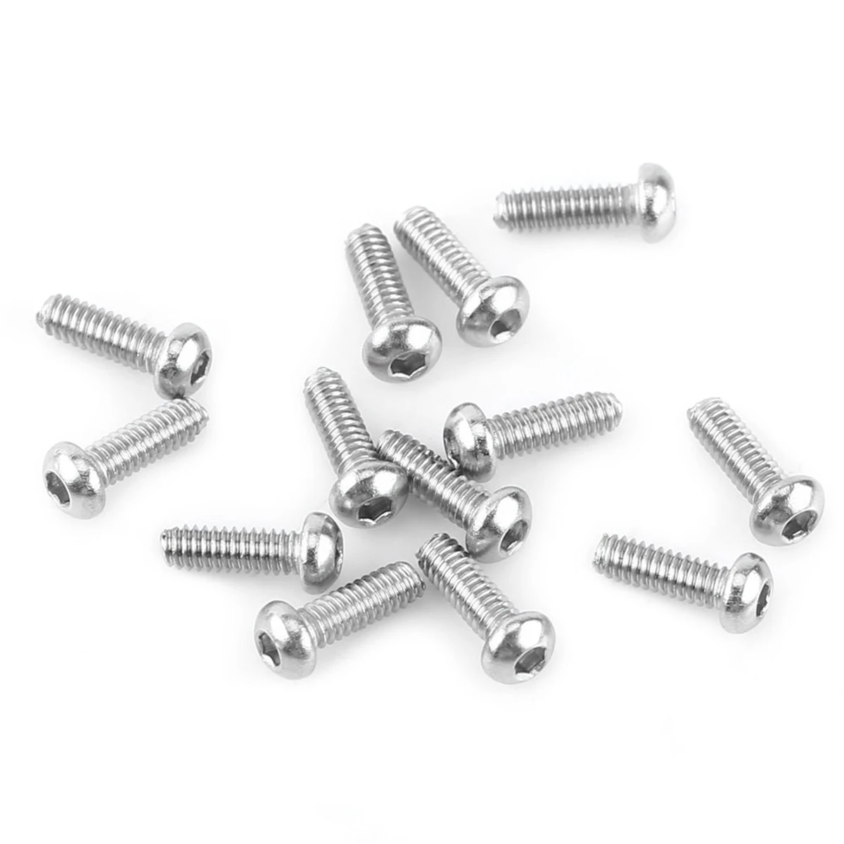 230pcs M2 Hex Screws 304 Stainless Steel Hex Socket Button Head Screw Bolts Nuts For Hardware Tools Accessories